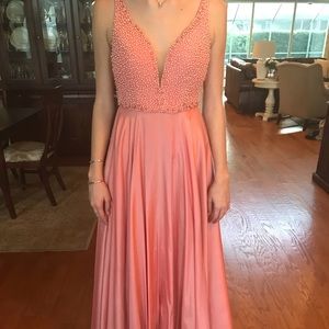 SHERRI HILL 51182 size 2 pink prom dress